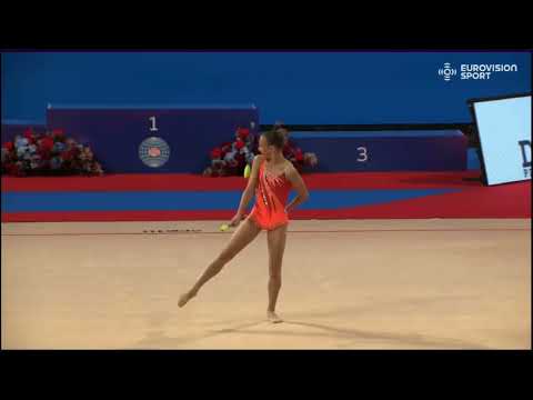 Polina Bulat (MDA) - 21 250 - Clubs (Maças/Mazas ) Qualifications - 3rd FIG RG Junior World Champ.