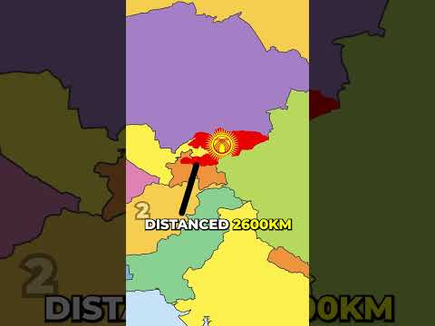This Country is UNIQUE Because of This...! #geography #maps #kyrgyzstan