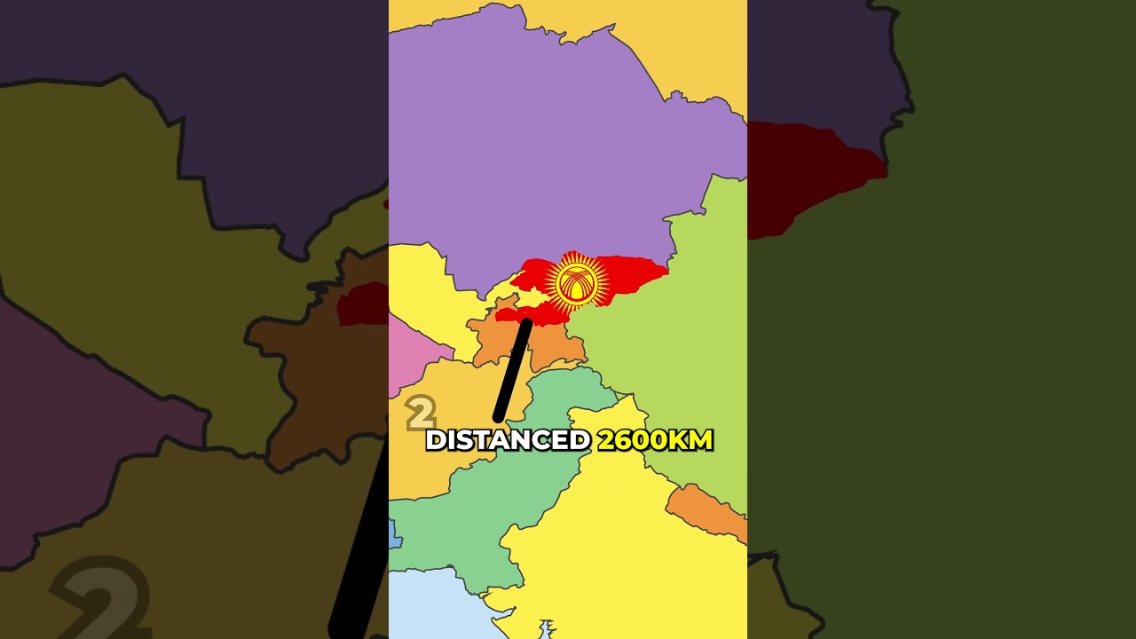 This Country is UNIQUE Because of This...! #geography #maps #kyrgyzstan