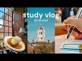 productive study vlog at harvard | finals d-3, 10-hour study, exploring campus