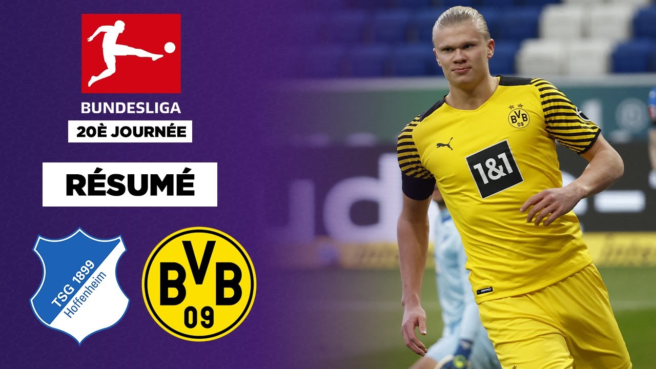 Résumé : Haaland buteur, Dortmund a eu chaud face à Hoffenheim