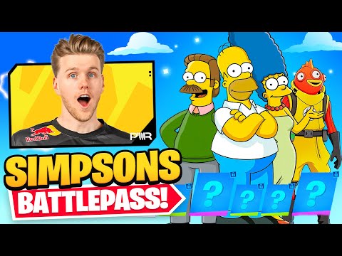 *NEW* Simpsons x Fortnite BATTLE PASS (World First)