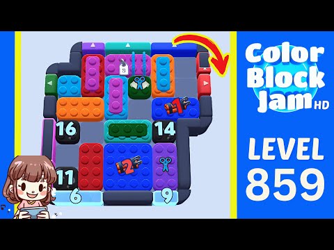 Color Block Jam Level 859 Solution Walkthrough