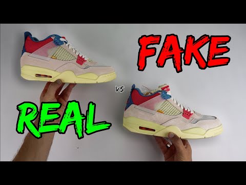 REAL VS FAKE! NIKE X UNION JORDAN 4 GUAVA COMPARISON!