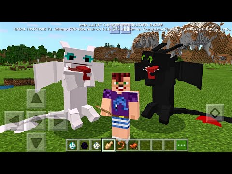 БЕЗЗУБИК И ДНЕВНАЯ ФУРИЯ в Minecraft PE 1.11.0.7! АДДОН 'КАК ПРИРУЧИТЬ ДРАКОНА 3'| СКАЧАТЬ БЕСПЛАТНО
