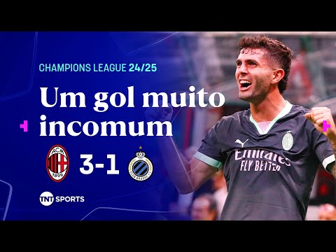 Gols e lances de Milan x Club Brugge