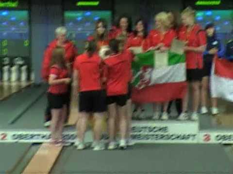 Kegeln (Schere) DJM 09 - SIegerehrung Mannschaft weibl. U 18