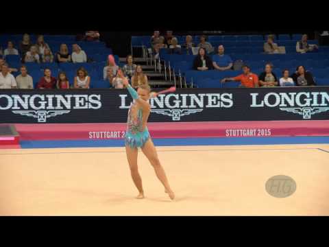 Dea MUMINOVIC (BIH) 2015 Rhythmic Worlds Stuttgart - Qualifications Clubs