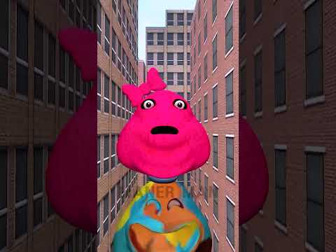 Pou-Monster Einzellinien-Turm stapeln! 🧱👾 #Pou #Spiel #GarrysMod #Stadt #Turm #Stapel #Umstoßen