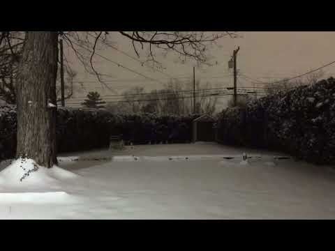 Dayton Ohio snowstorm Jan 5-6. 2025 Timelapse