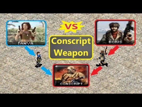 when a Conscript gives you his weapon - Tanya vs Boris - Red Alert 2