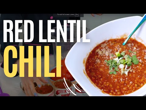 Red Lentil Chili - Hearty and Heart Healthy!