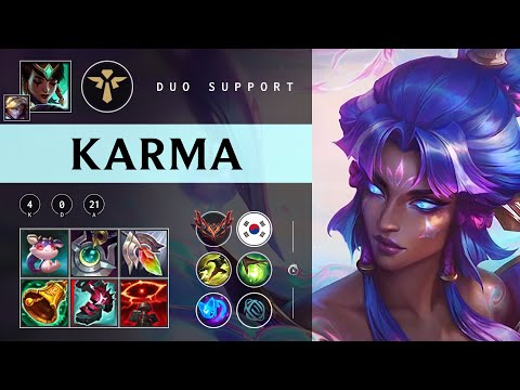Karma Support vs Blitzcrank - KR Grandmaster Patch 25.24