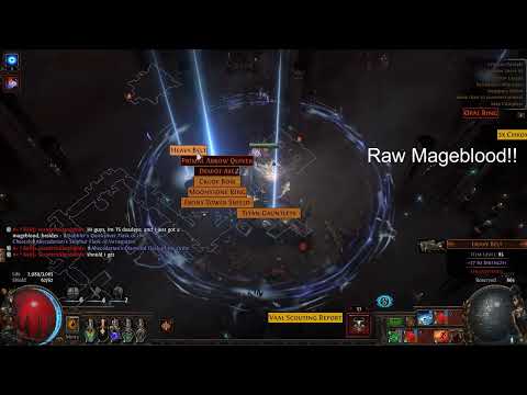 POE 3.22 ShortClip Duplicate Apothecary + Raw drop Mageblood - Solo MF Continue
