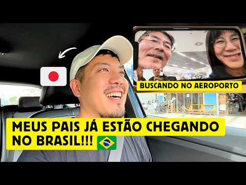 Going to pick up my Japanese parents at the airport in Brazil.