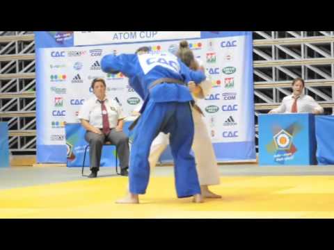 Judo 2012 Paks -52kg W- Stoll T (GER) - B- Nelson L (ISR) (Bronz) (IPPON) Junior Atom Cup