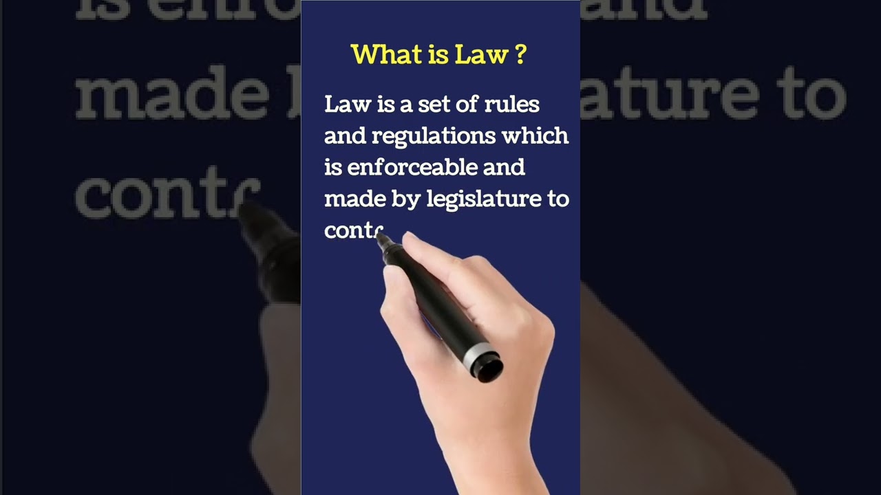 What is Law | What is Legislature | Simple And Easy Definition #mcqswala #definition #law