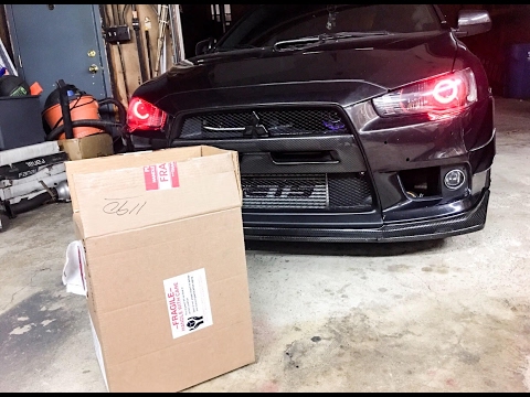 Carbon Fiber Fender Ducts Install EVO X