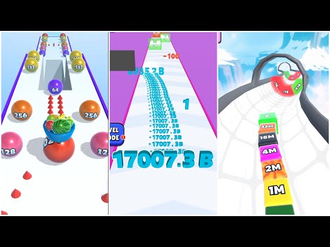 Ultimate 2048 Battle – Ball Merge vs Number Run vs Jelly Tube Run | 2048 vs 17000B billion