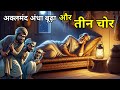 अक्लमंद अंधा बूढ़ा और तीन चोर Hindi Moral Story न�