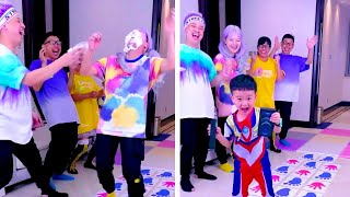 Family Games丨Use Both Hands And Feet To Challenge, The Little Boy Is So Good #Funnyfamily