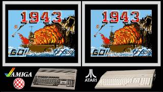 A500 vs Atari ST : 1943 (Side by side comparison)