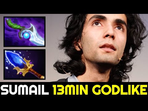 SUMAIL Mid vs GPK Again — 13min Godlike Unkillable Boss 7.32e Dota 2