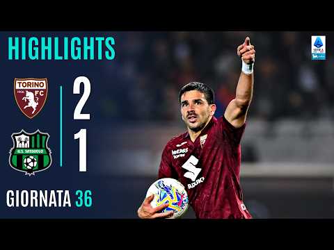 Video Torino-Sassuolo 2-1: gol e highlights