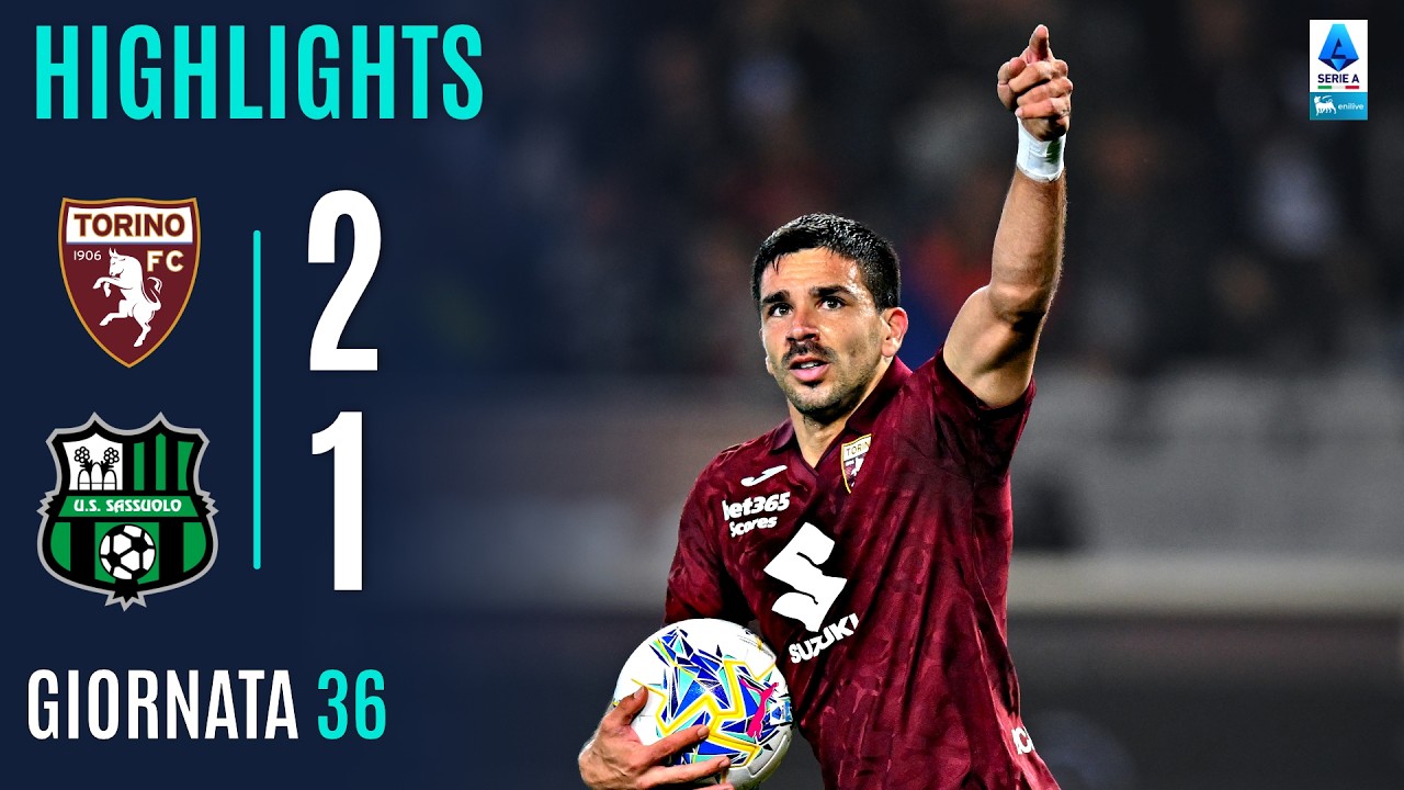 Pedersen Riporta i Granata al Successo | TORINO-SASSUOLO 2-1 | HIGHLIGHTS | SERIE A ENILIVE 2025/26