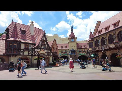 Disney World Walk: EPCOT Germany Pavilion at World Showcase in 4K · Orlando Florida