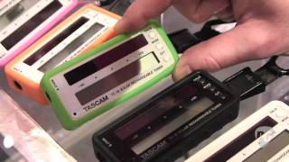 Video thumbnail for NAMM '11 - Tascam TC-1S Solar Rechargeable Tuner & GB-10 Guitar/Bass Trainer/Recorder by Premier Guitar