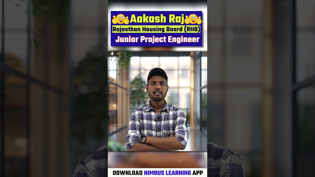Congratulations 🥳 Aakash Raj | Selected in Rajasthan Housing Board ✌️