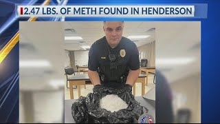 Henderson Police recover over 2 pounds of meth after traffic stop