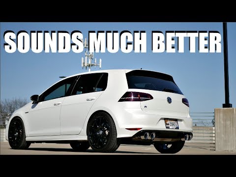 MK7 Golf R AWE Track Exhaust || Sound Comparison