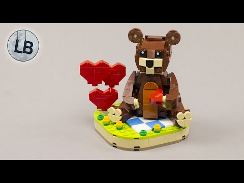 Vidéo LEGO Saisonnier 40462 : L'ours brun de la Saint-Valentin