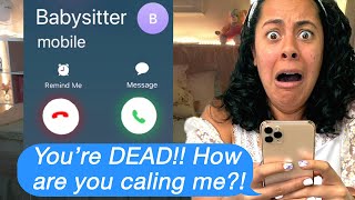 My DEAD BABYSITTER Called ME!! (Scary Text Message Story Time)