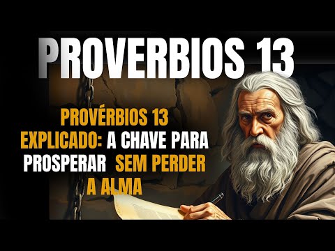 O Segredo de Provérbios 13 Como Viver com Sabedoria em Tempos Difíceis. A CHAVE PARA MUDAR EM (2025)