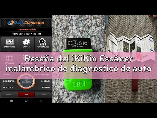 Vídeo relacionado con iKiKin OBD2 Bluetooth 5.0 Herramienta de Diagnóstico de Lector de Tarjetas a Bordo, Herramienta de Diagnóstico Completa Detección de Humo y Guía de Mantenimiento Prueba de Rendimiento (1PCS Azul)