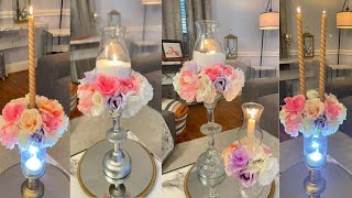 The easiest Dollar Tree centerpieces DIY/inexpensive Table decor