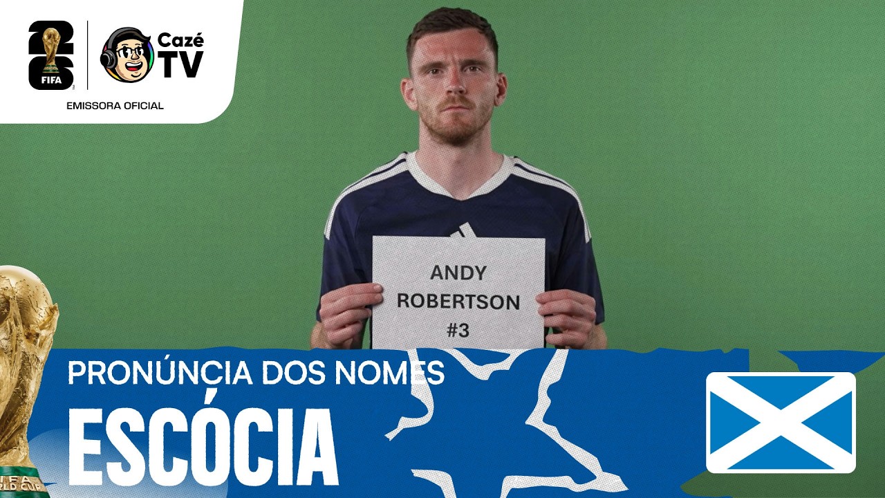 NOME DOS JOGADORES DA ESCÓCIA! APRENDA A FALAR CORRETAMENTE | COPA DO MUNDO FIFA™ 2026