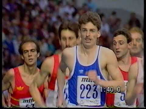 Jens-Peter Herold - 1500m European Indoor Athletics Championships, Glasgow 1990 + Elliott 1500m WR.