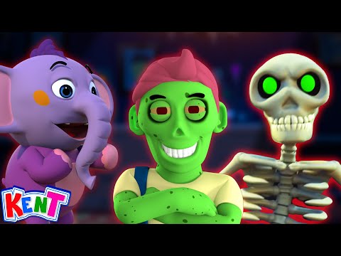 Old Zombie Had A Farm | Spooky Halloween Songs For Kids By Kent The Elephant