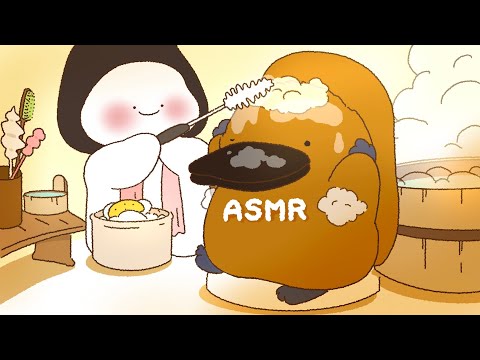 Platypus Bubble Spa Treatment🫧 [ASMR animation]