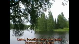 preview picture of video 'Hameenlinna, Finland. Lakes, beautiful nature and castle'
