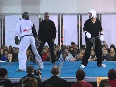 Jason Bourelly vs Mike Pombeiro at 2010 Ocean State Grand Nationals Karate Tournament