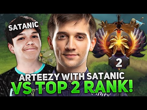HARD GAME for Arteezy on Sniper with Top 5 Rank Satanic vs Top 2 Rank!