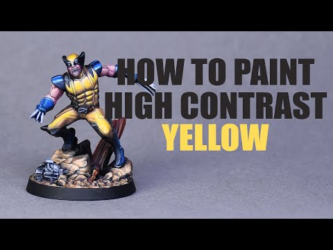 Wolverine- How to Paint High contrast Yellow