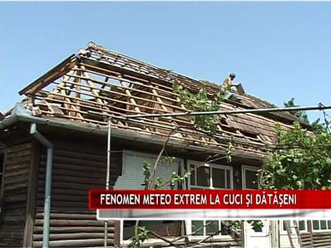 FENOMEN METEO EXTREM LA CUCI ŞI DĂTĂŞENI