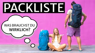 WELTREISE PACKLISTE - Backpacking Urlaub - Was Du wirklich brauchst, auf Rundreise / Roadtrip