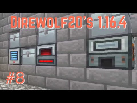 Direwolf20 11,6 Ep 8 - Powah Power Upgrades & Auto Ore Processing